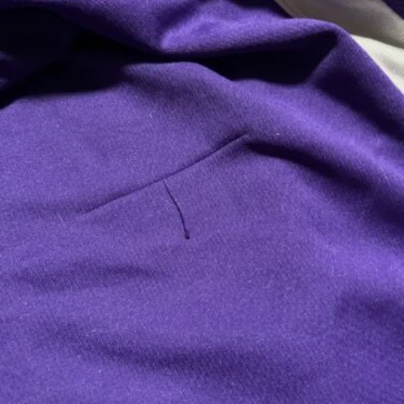 Men’s Basketball Shorts Purple And White Size XL With Draw String - Picture 4 of 8